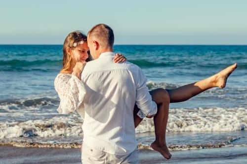 couple on beach